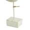 Set of 2 White Polystone Country Cottage Bird Sculpture, 10&#x22;, 11&#x22;